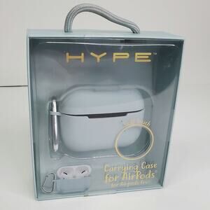 Hype carrying case for airpods pro light teal soft touch